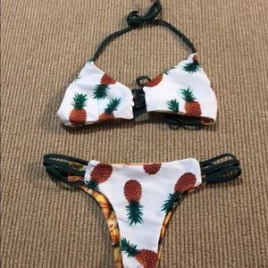 Reversible pineapple bikini!